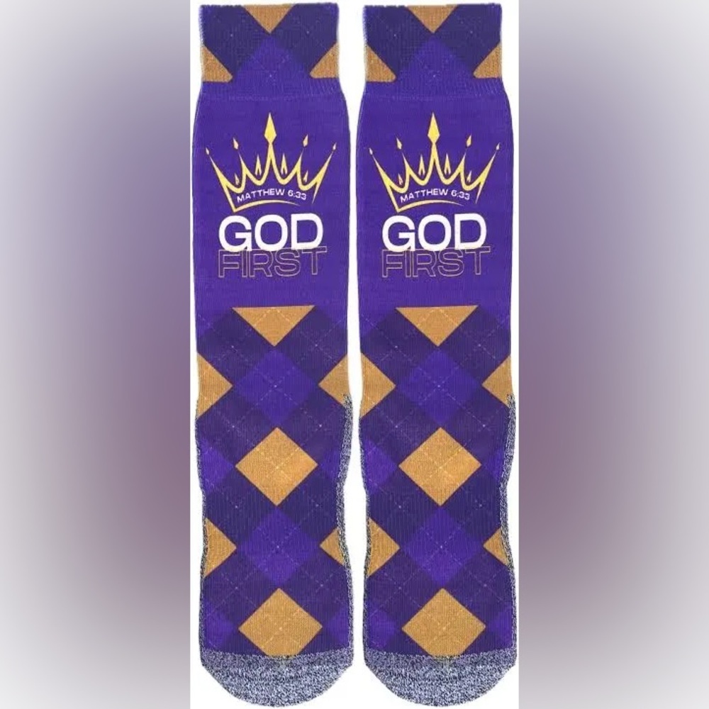 NWT Bible Socks Men’s Bible Verse Crew Socks | Size: One Size